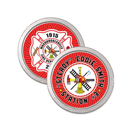 Round Silver Coin 2