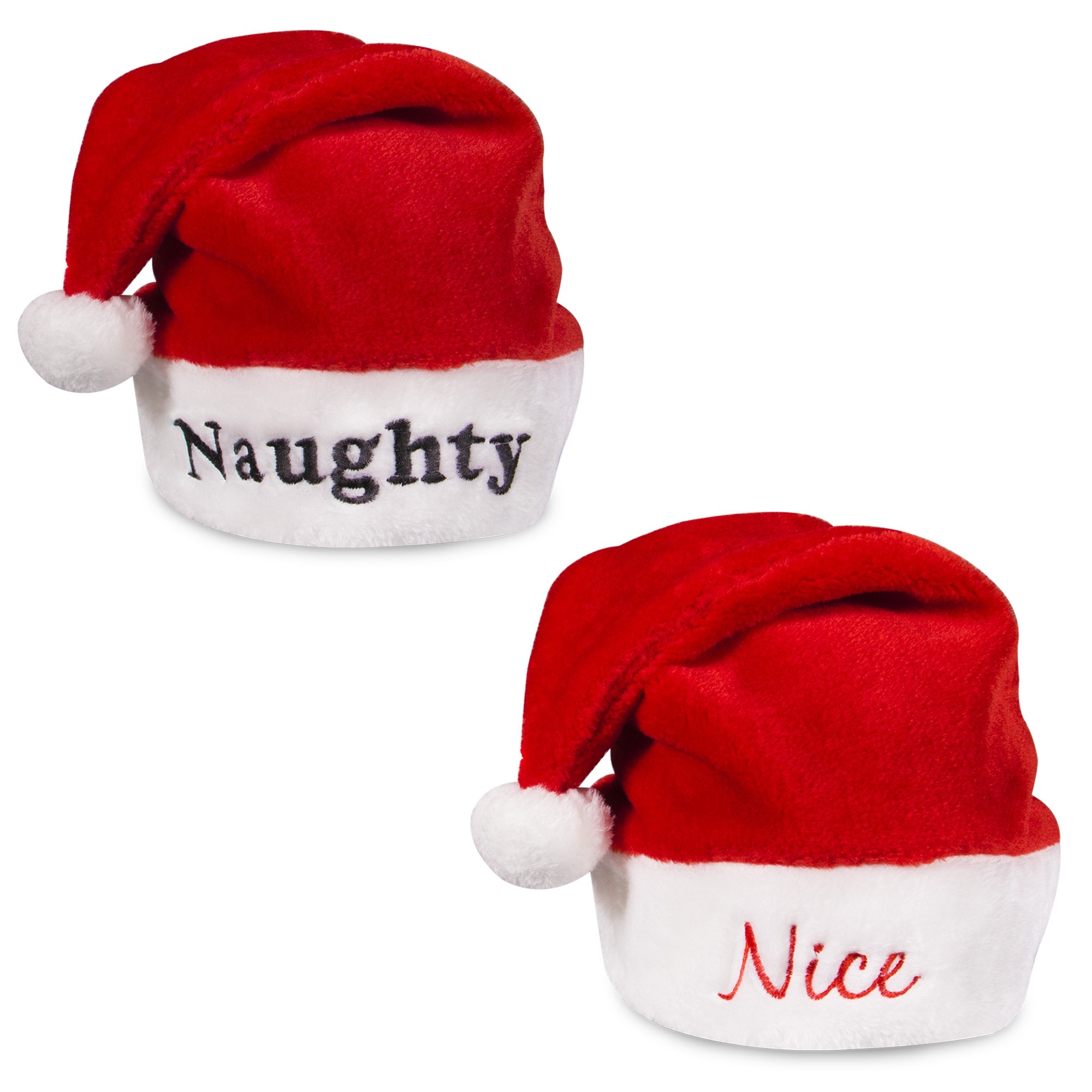 Nice & Naughty Santa Hats 3