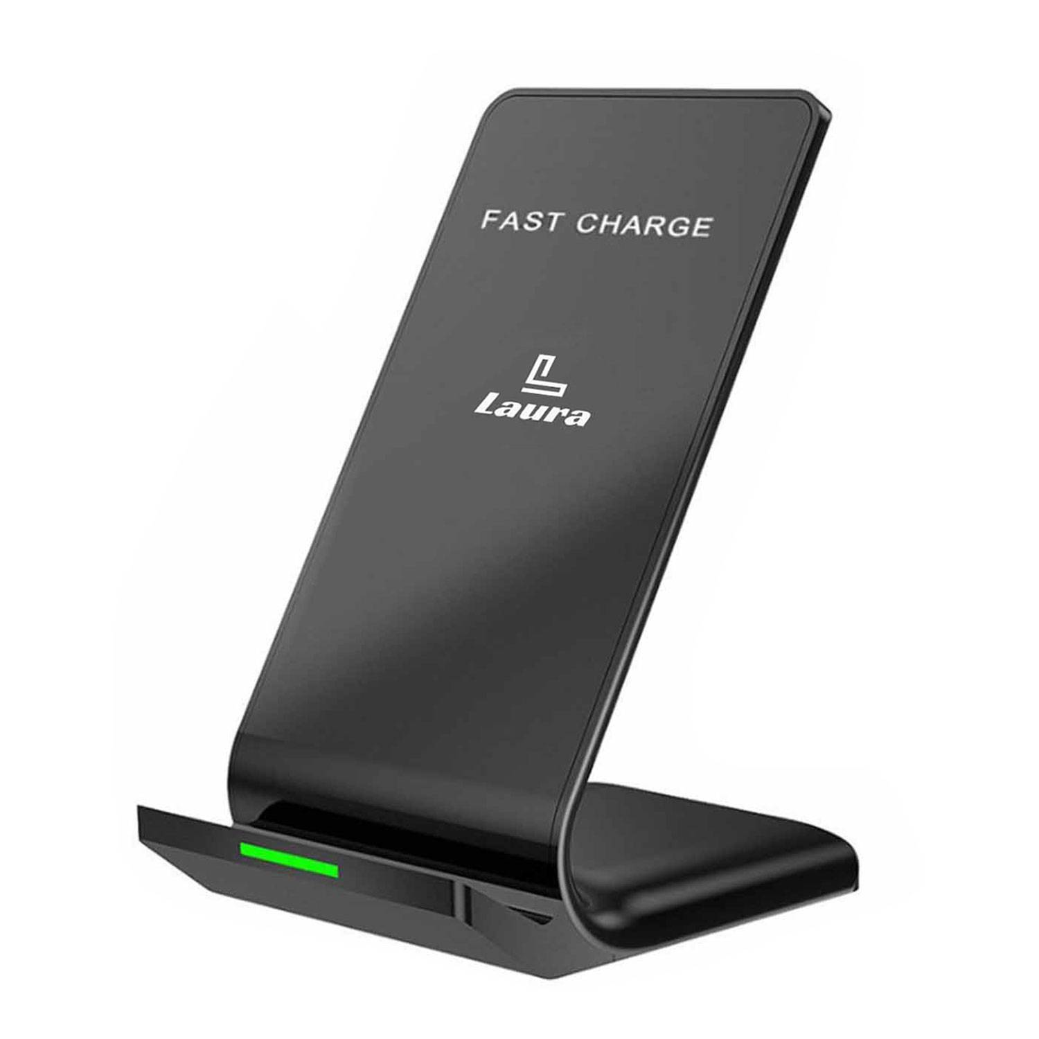 35W Dual Coil Desktop Phone Stand Wireless Charger 6