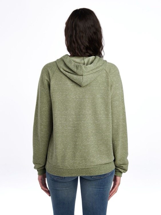 JERZEES Snow Heather Ring-Spun Unisex Raglan Hood, custom hoodie or sweatshirt with logo imprint 4