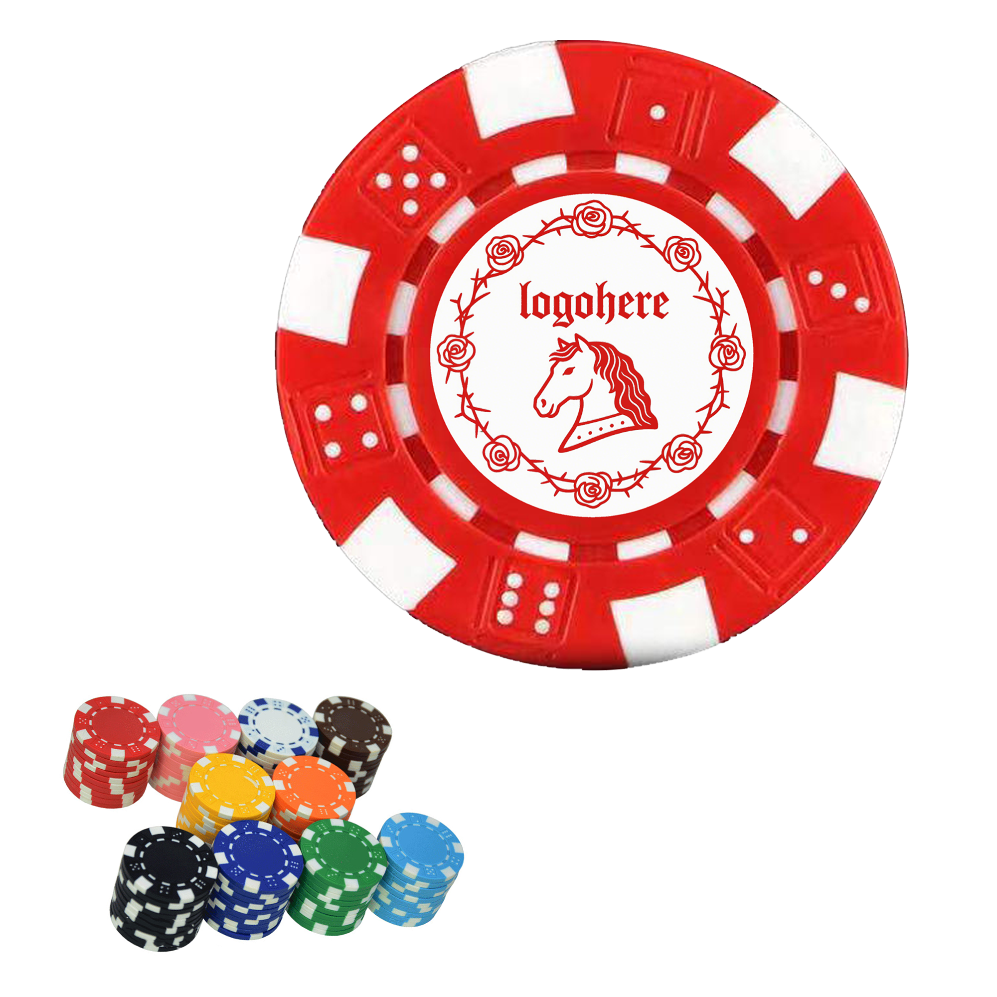 MOQ 100 Casino Grade 11.5g ABS Poker Chips 2