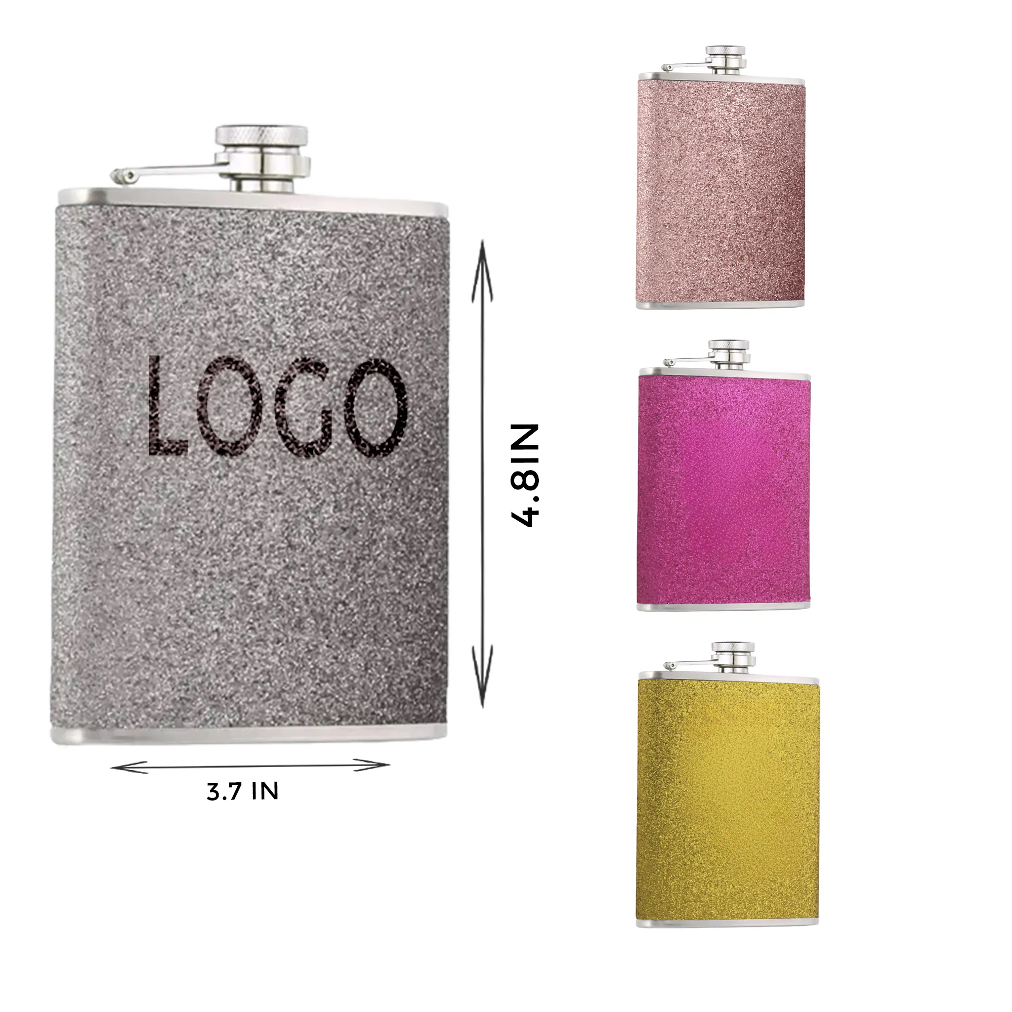 8OZ Stainless Steel Flashy Flask