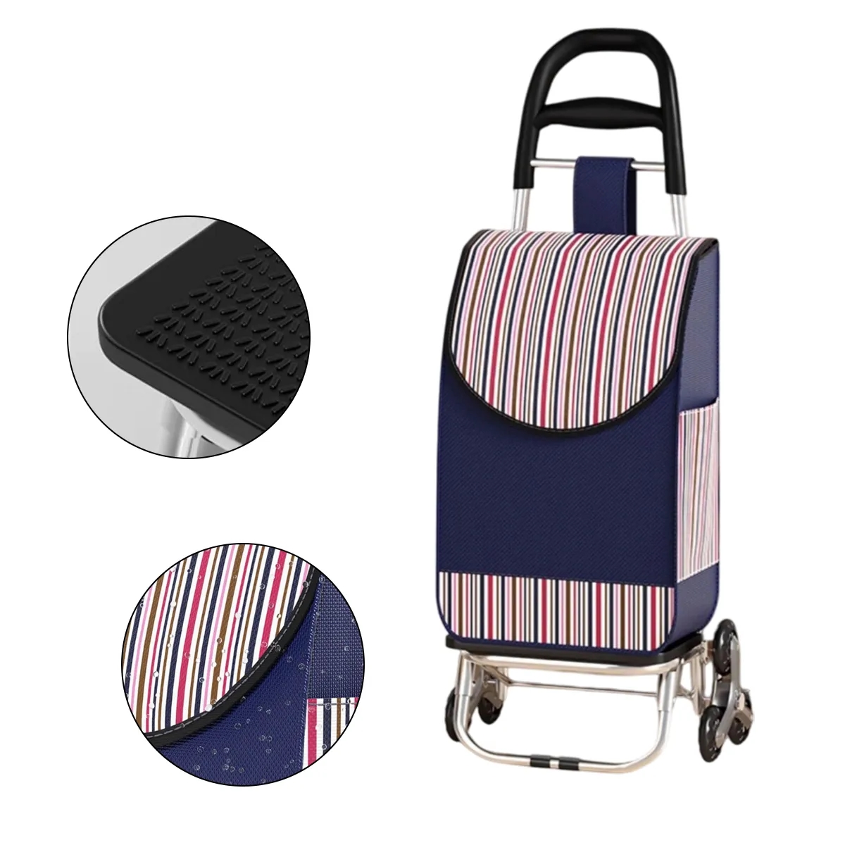 Foldable Lightweight Rolling Shopping Cart 1