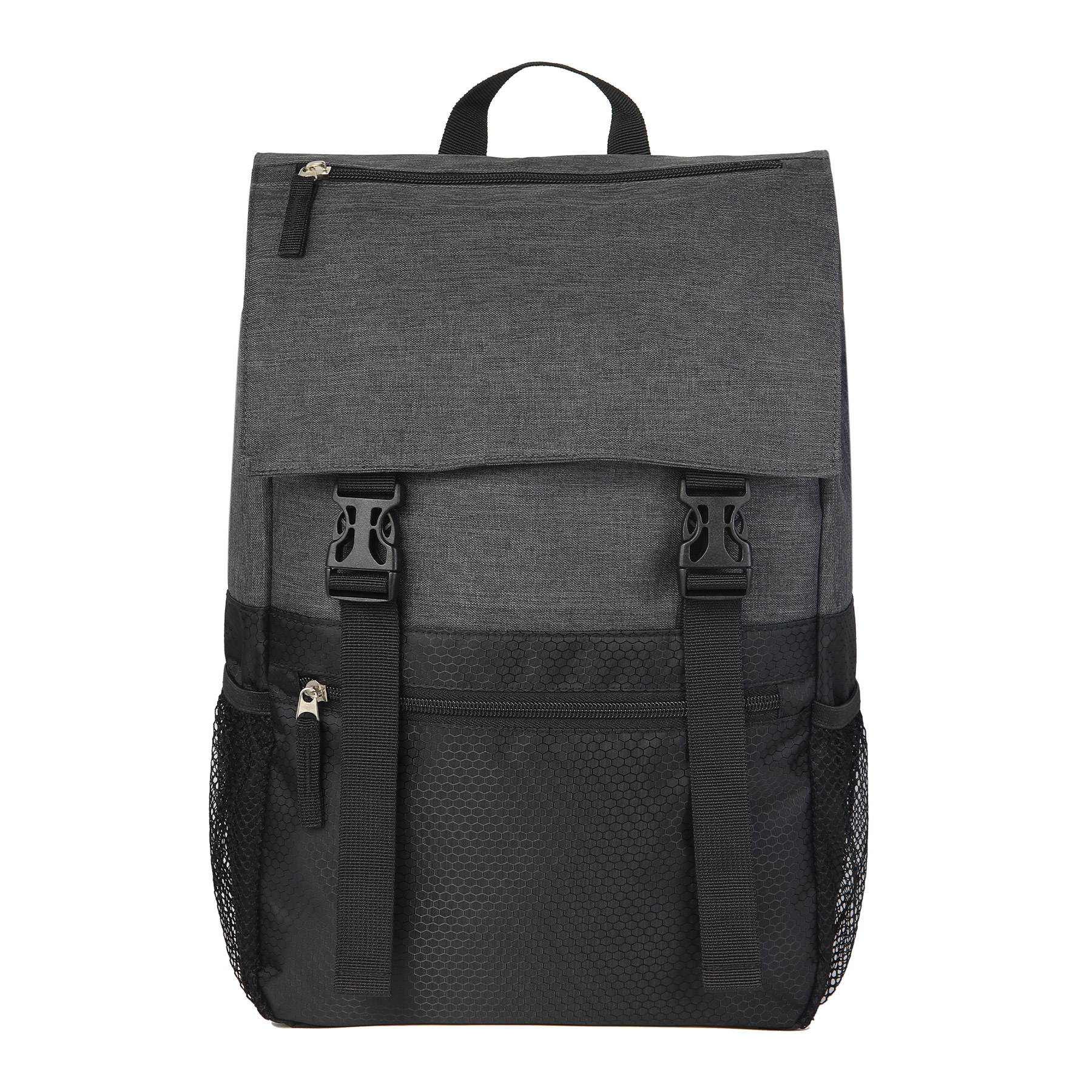 Heathered Flip Top Rucksack Backpack 5