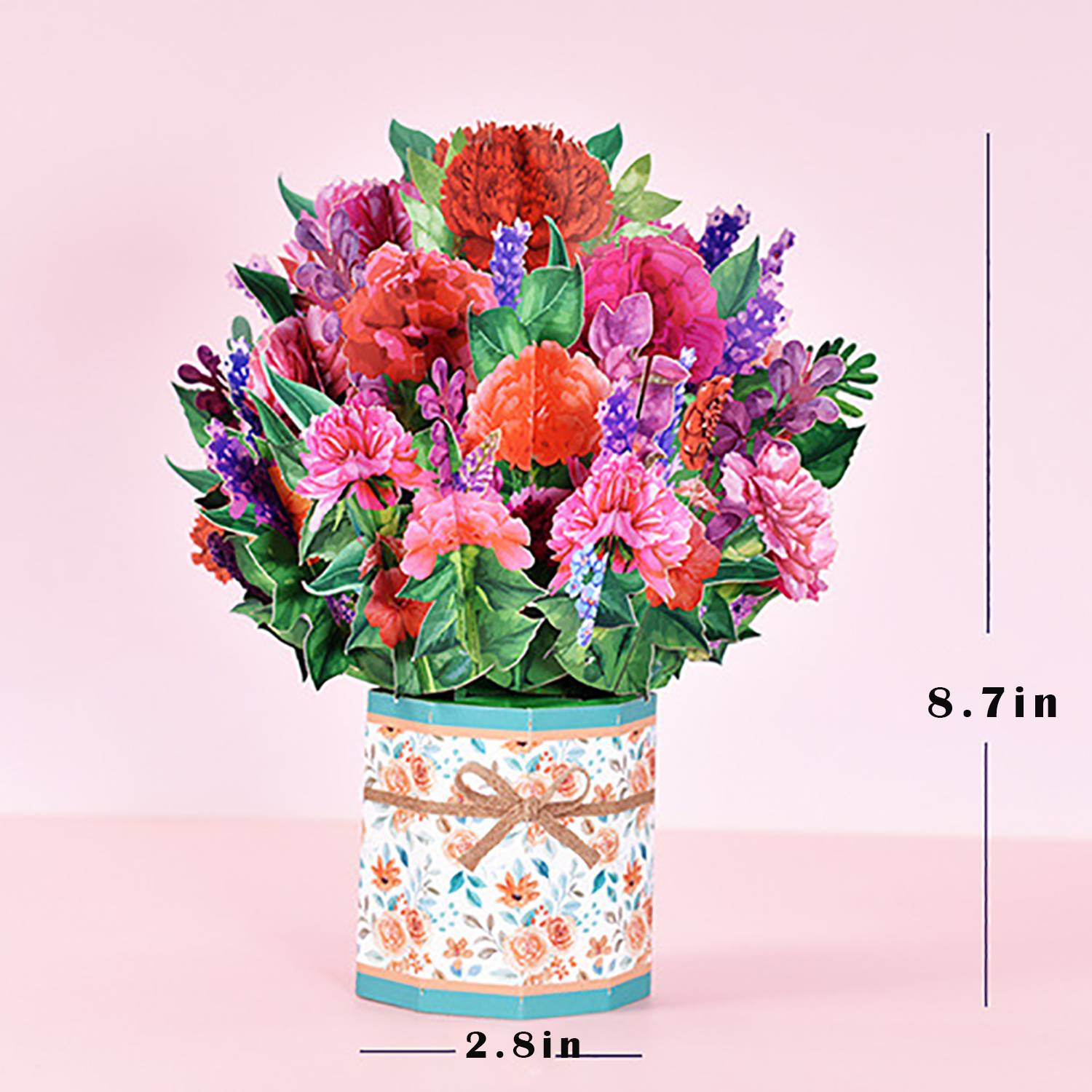 3D Bouquet Creative Greeting Card 2