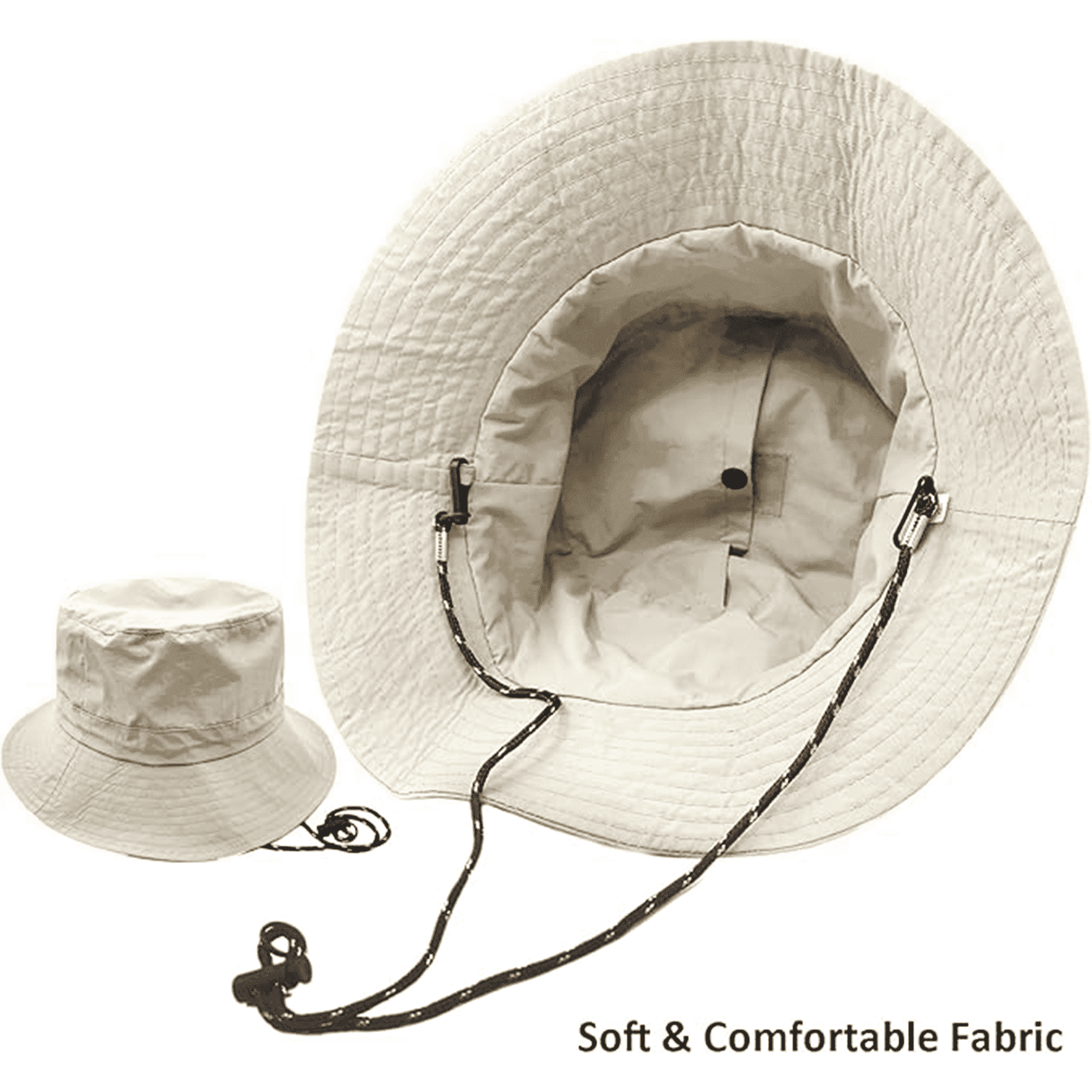 Foldable Sun Waterproof Bucket Hat with Chin Strap 4