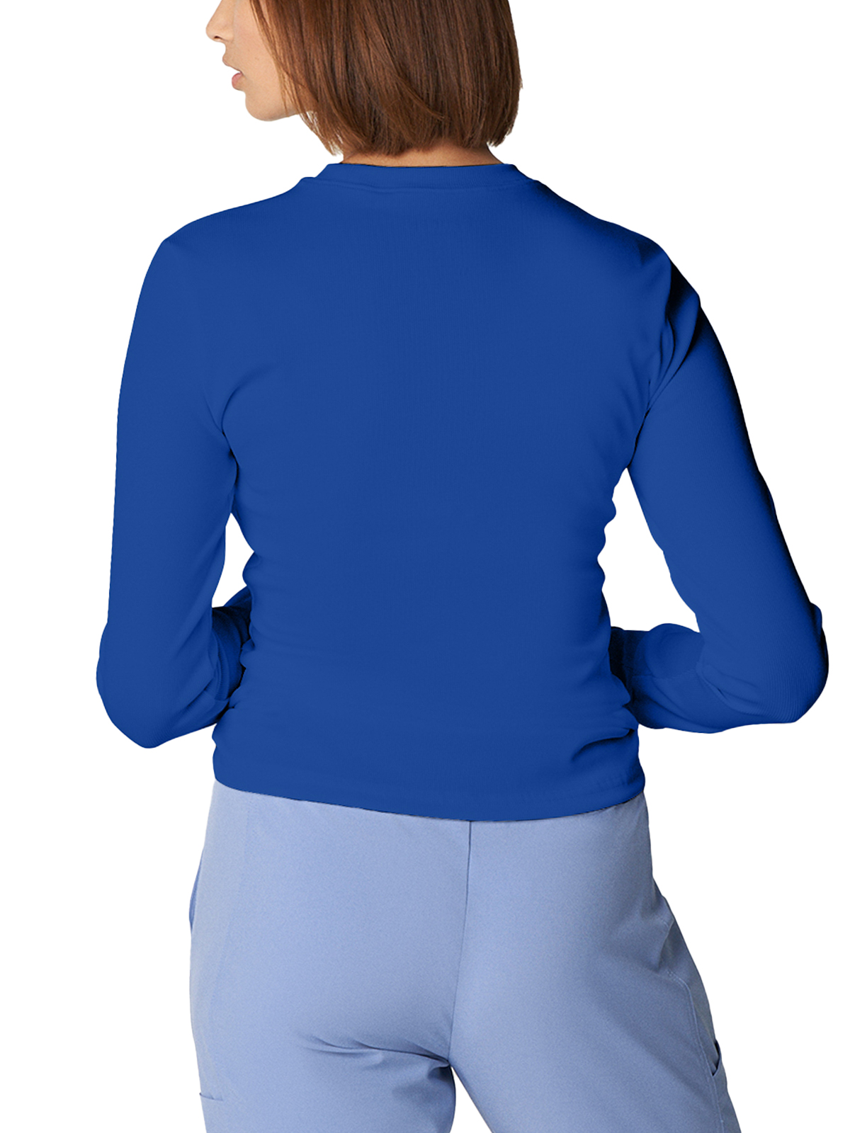 Landau - Forward - Women's One-Pocket Long-Sleeve Crew Neck Underscrub Tee 37