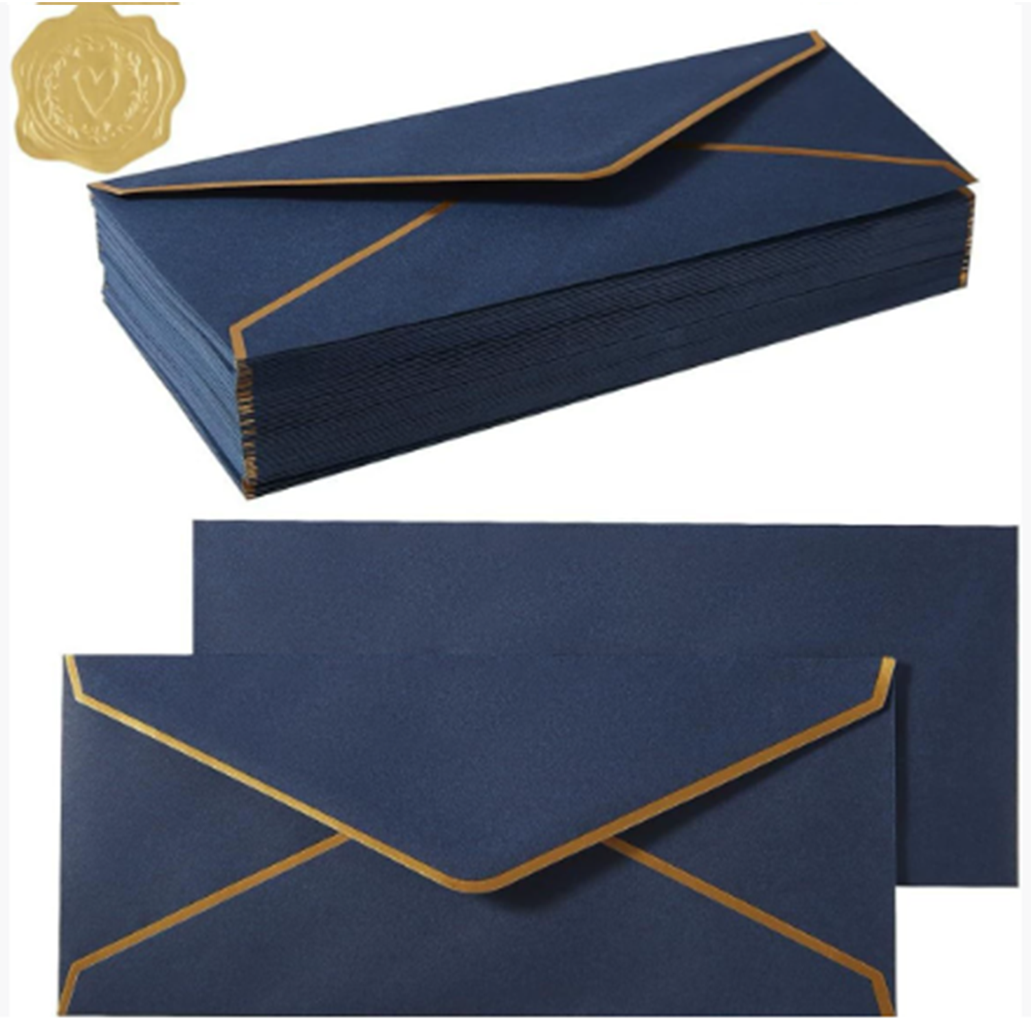 Elegant Gold-Foil Invitation Envelope 6