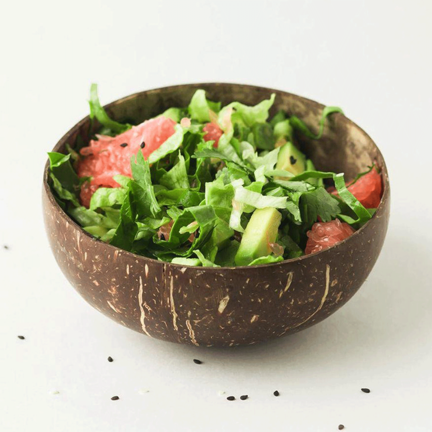 Eco-Friendly Natural Handmade Coconut Shell Salad Bowl 7