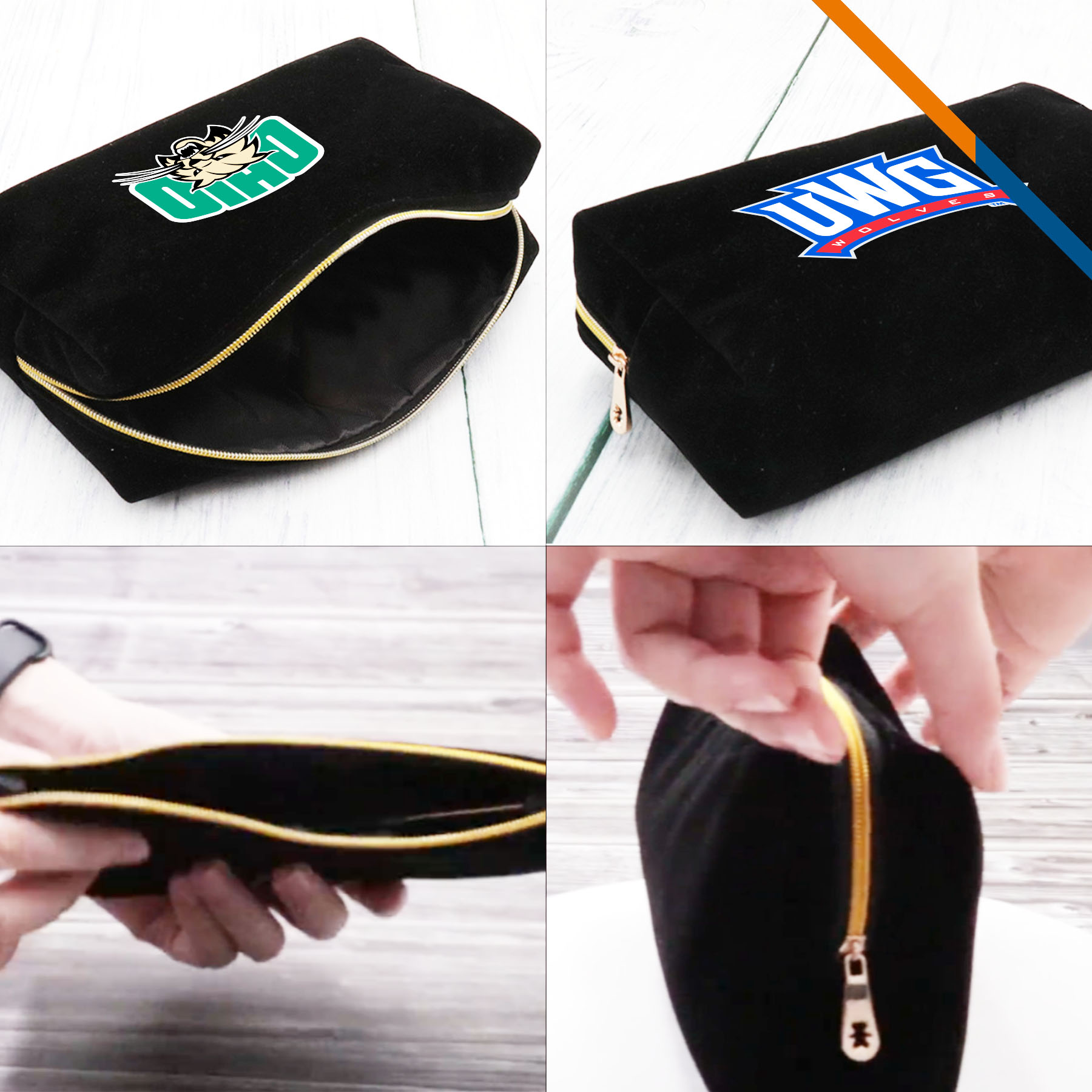 Tura Suede Cosmetic Bag 3