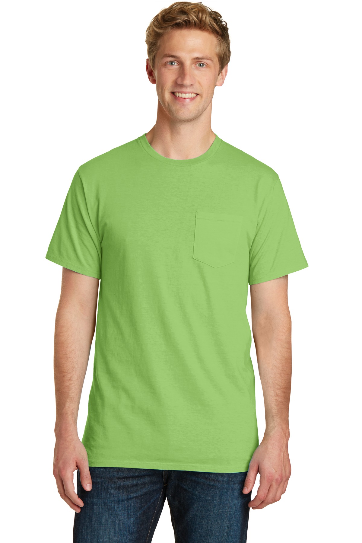 Port & Co Beach Wash Garment-Dyed Pocket Tee. PC099P 11