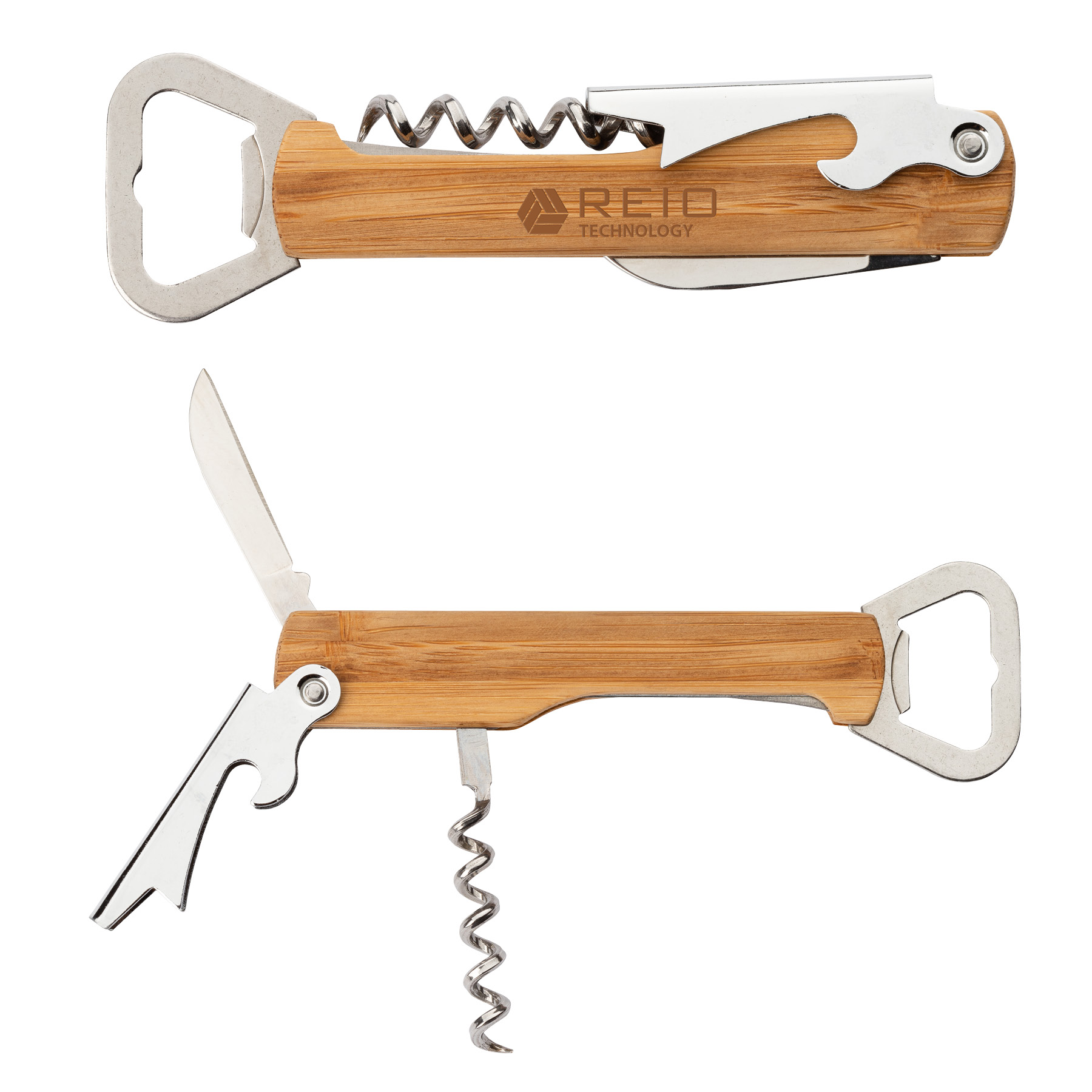 Malbec Multi-Function Bamboo Bar Tool 7