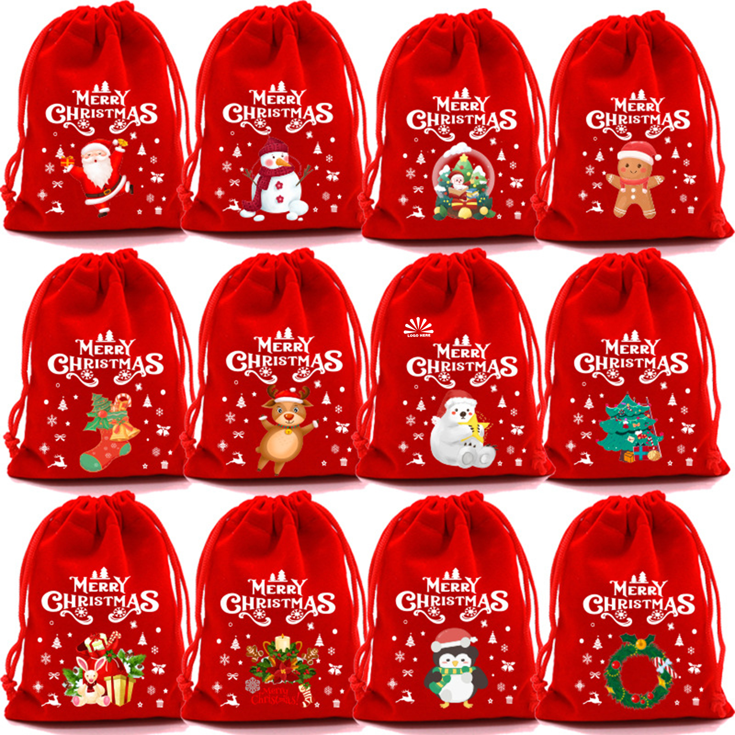 Festive Snack Bags with Custom Logo 3