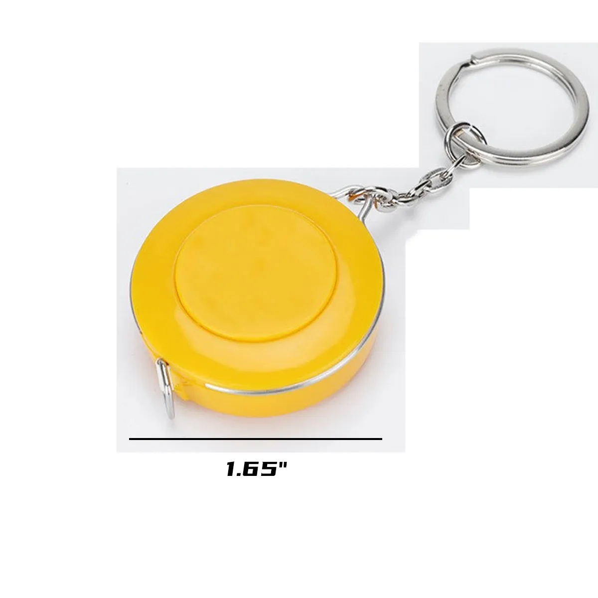 Portable Mini Tool Keychain Double Scales Tape Measure 1