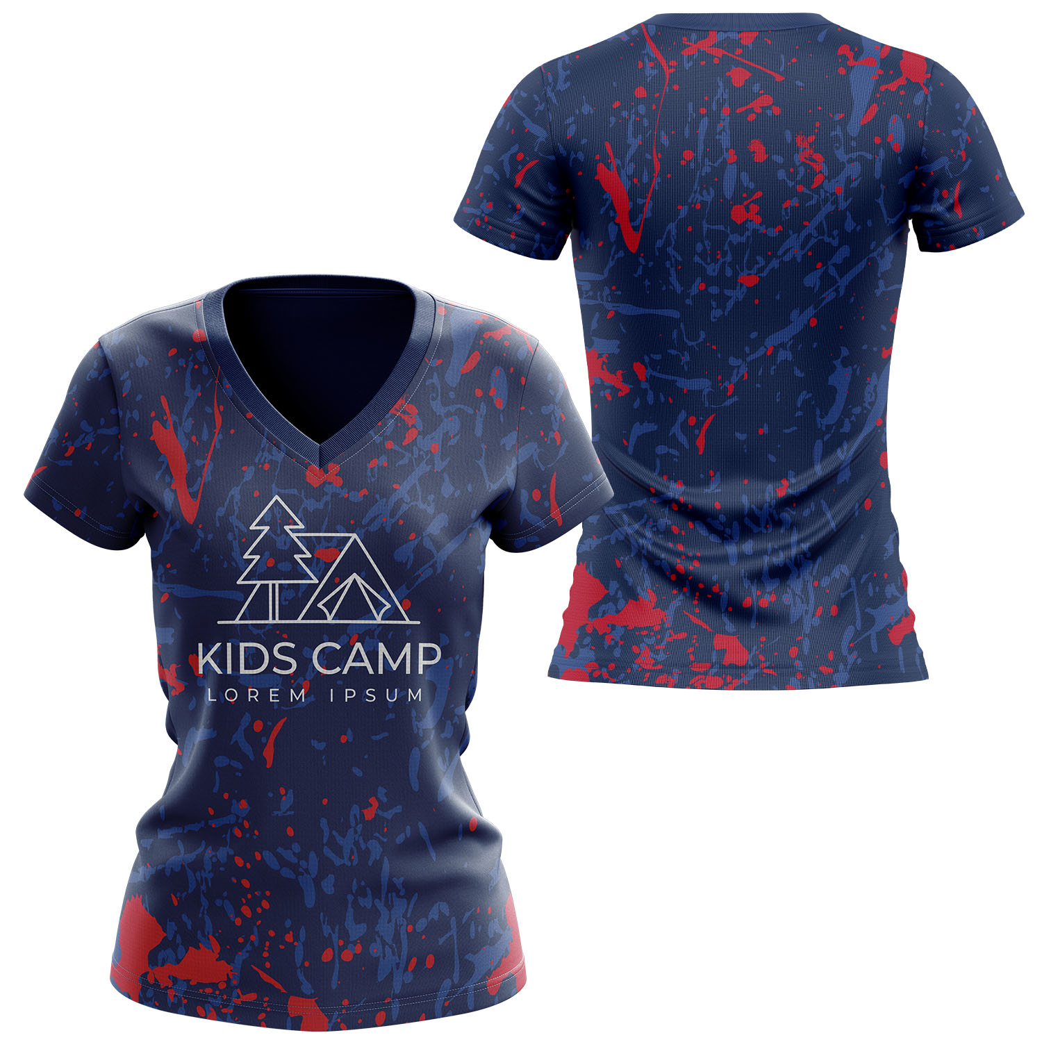 Women 150 GSM Short Hole Mesh Performance Sublimation V-Neck Short Sleeve T-shirt 2