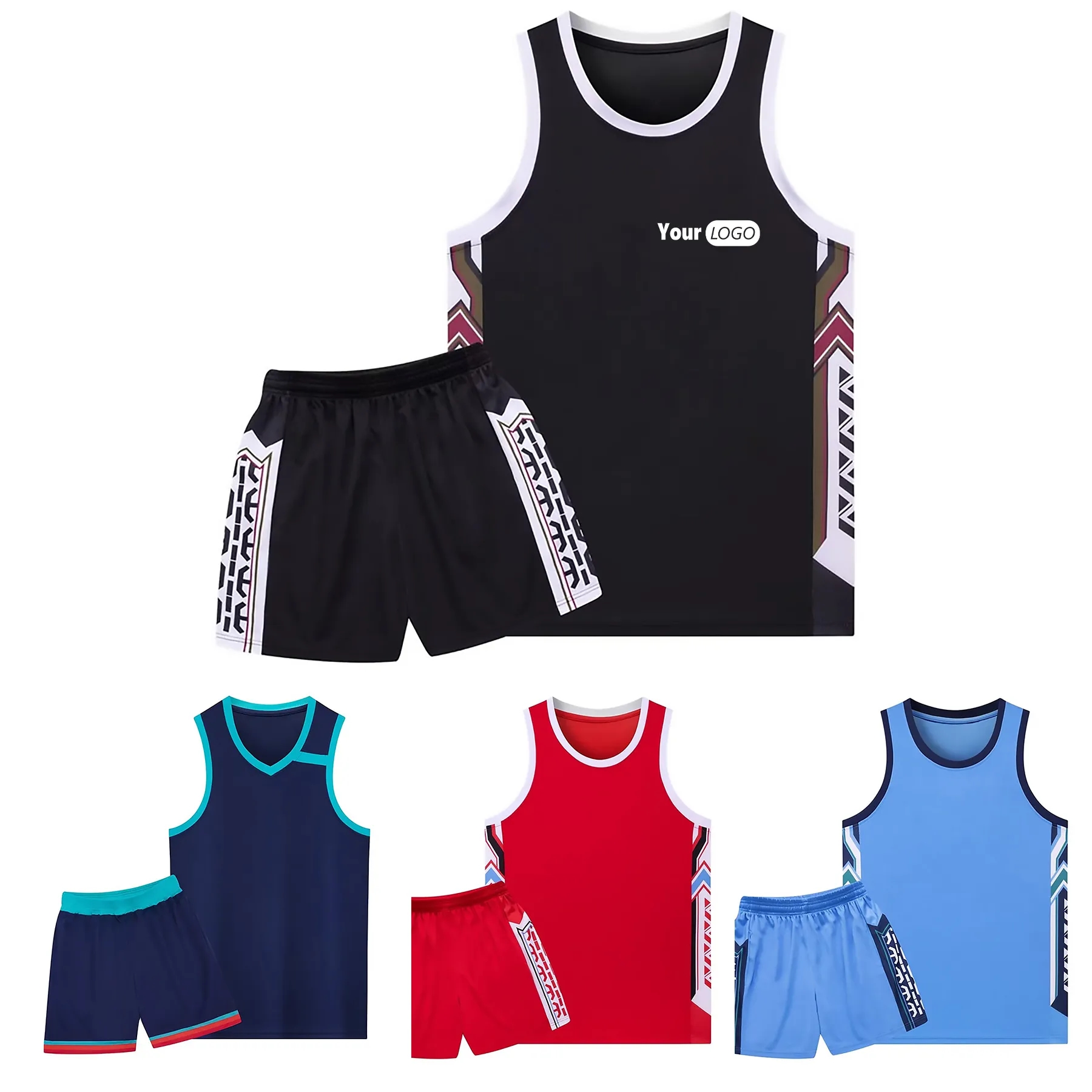 Spandex Quick-Drying Adult Basketball Jersey 12