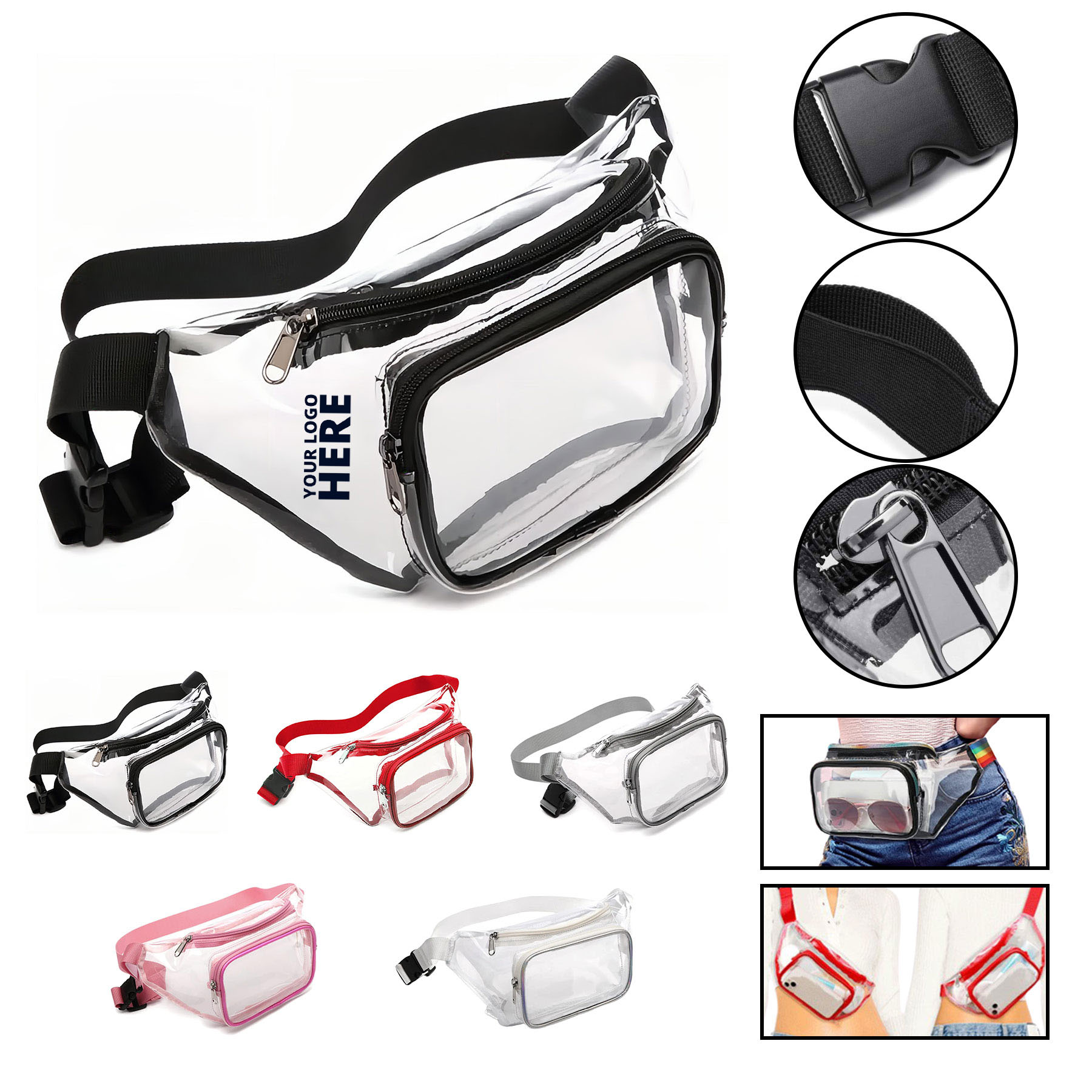 Transparent PVC Fanny Pack 1