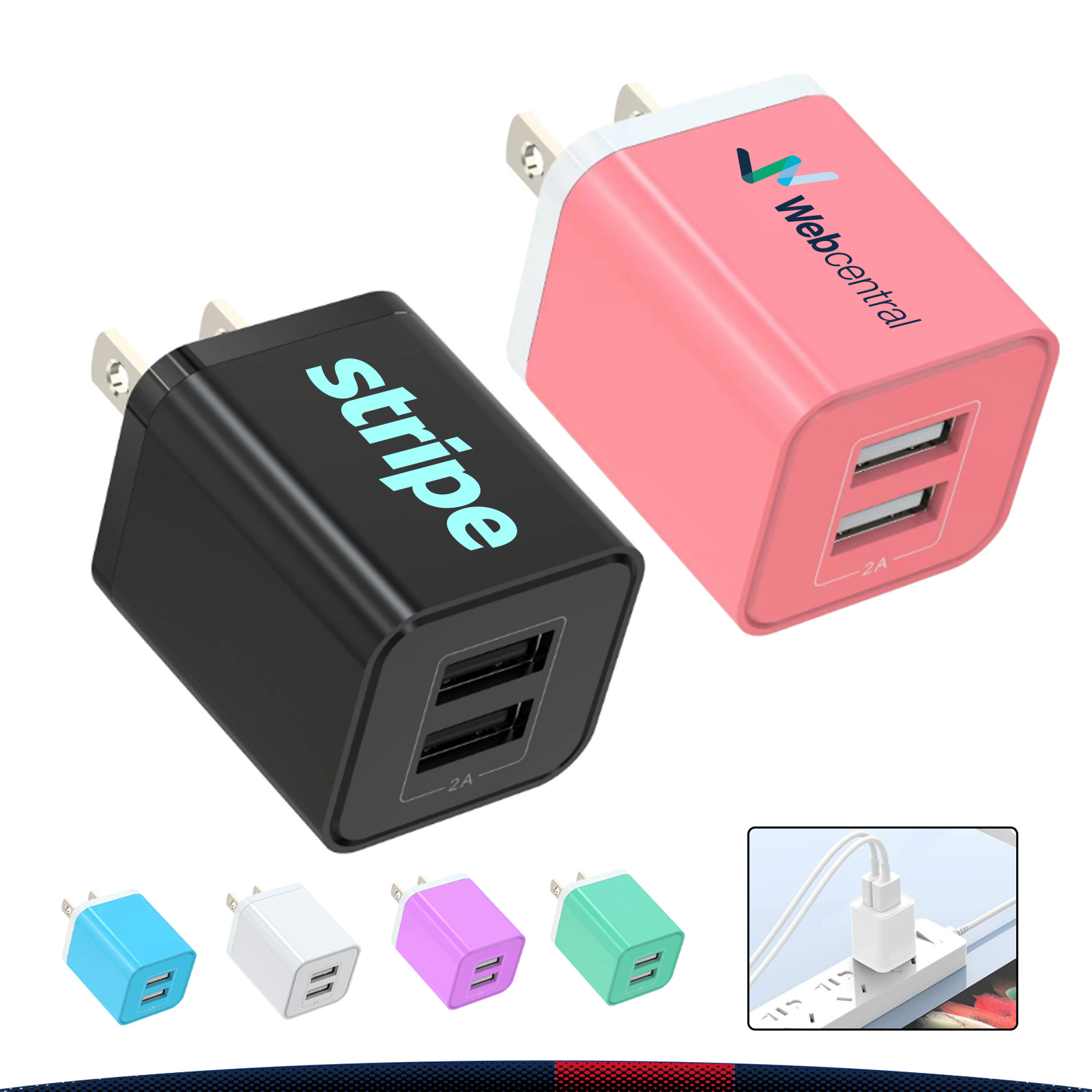 Tursen Dual-Port USB Wall Charger 5