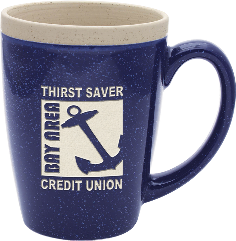 16 oz. Adobe Ceramic Mug - Deep Etched 4