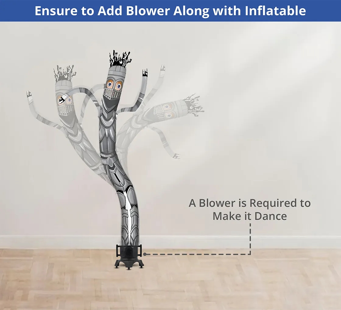 Knight Inflatable Tube Man Mascot with Blower 7
