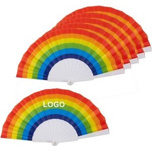 Rainbow Folding Fan 2