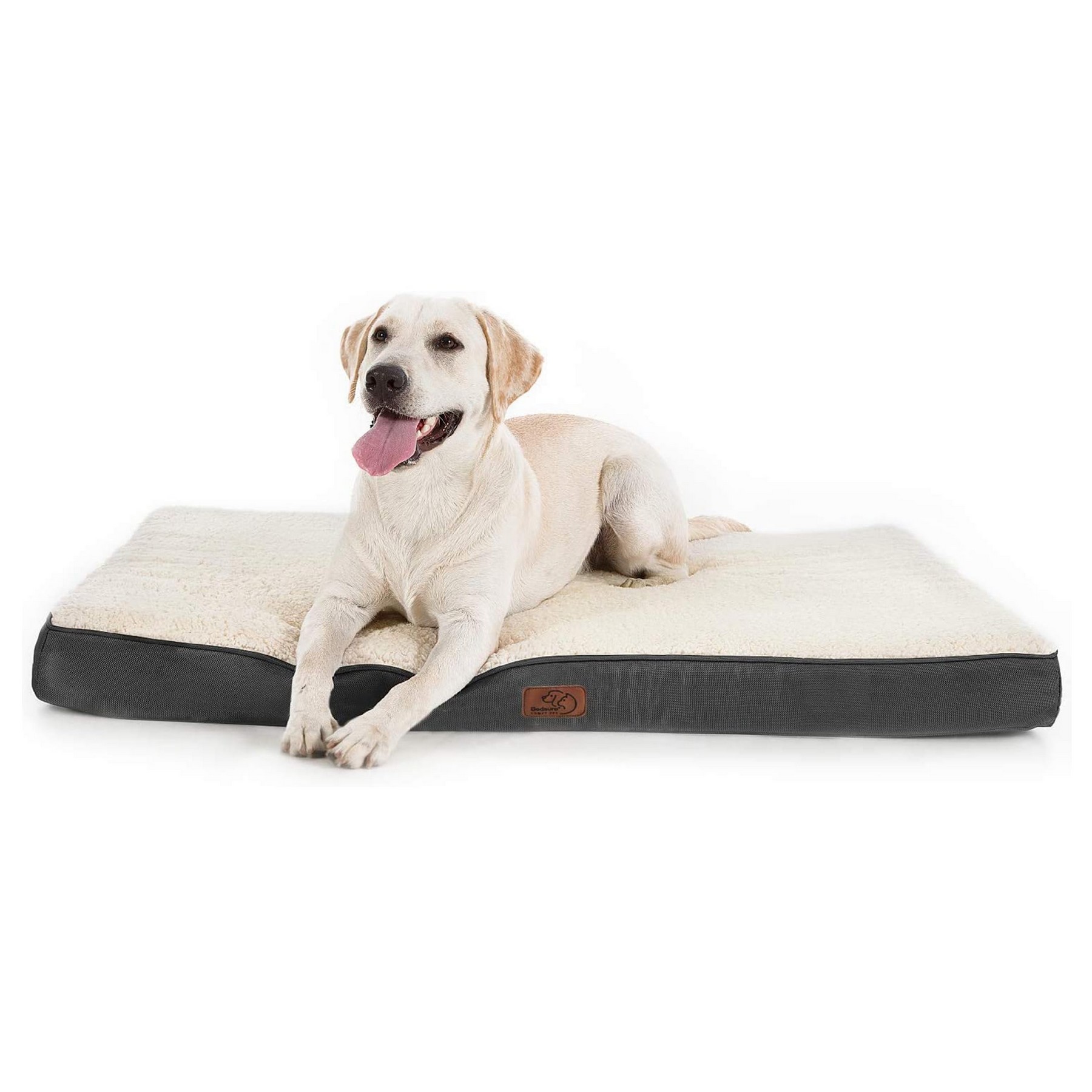 Large Orthopedic Dog Bed with Removable Washable Cover, Egg Crate Foam Mat - Suitable for Dogs 65 lb 3