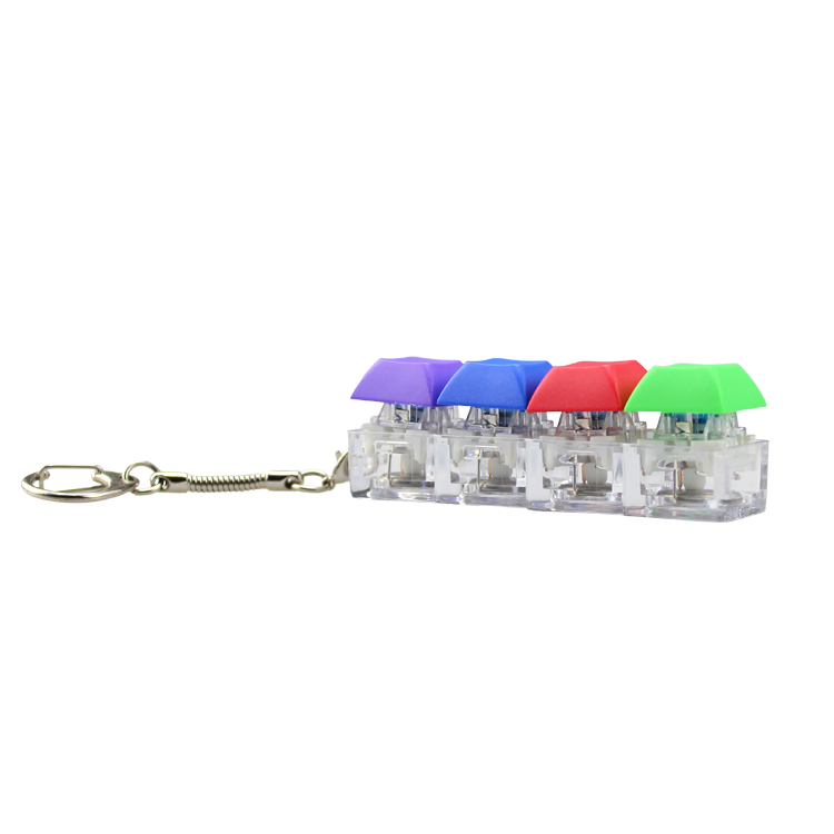 Four Keycap Fidget Keychain 2