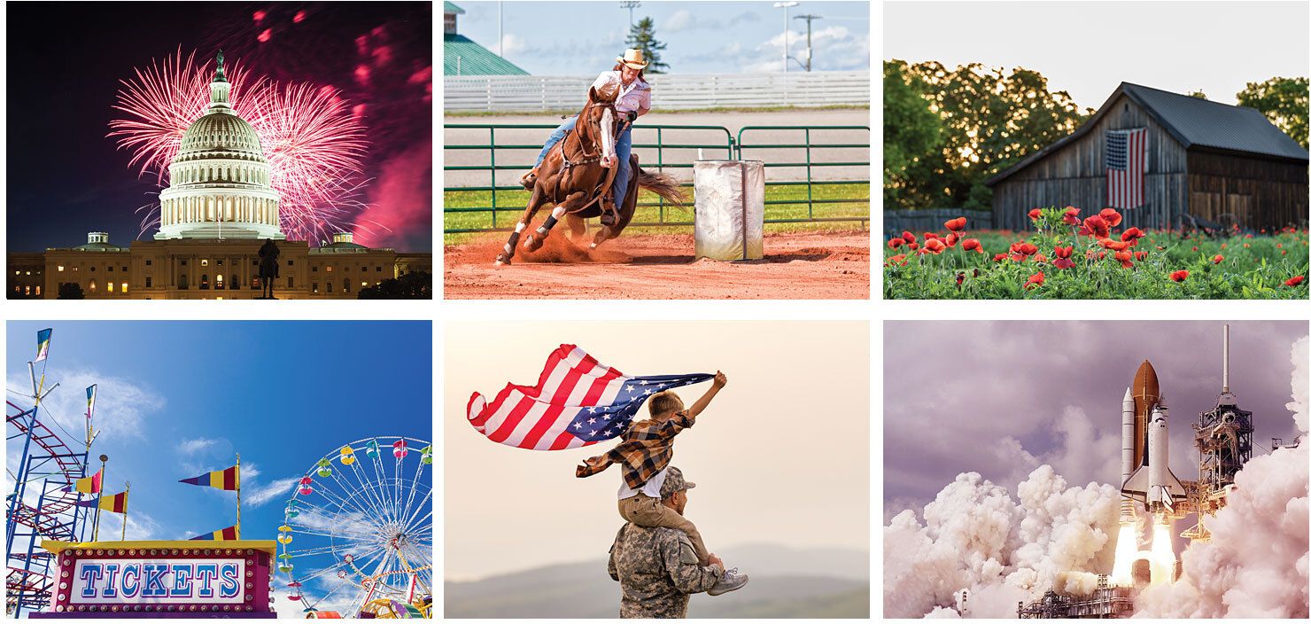 AMERICAN GLORY STAPLED WALL CALENDAR 19