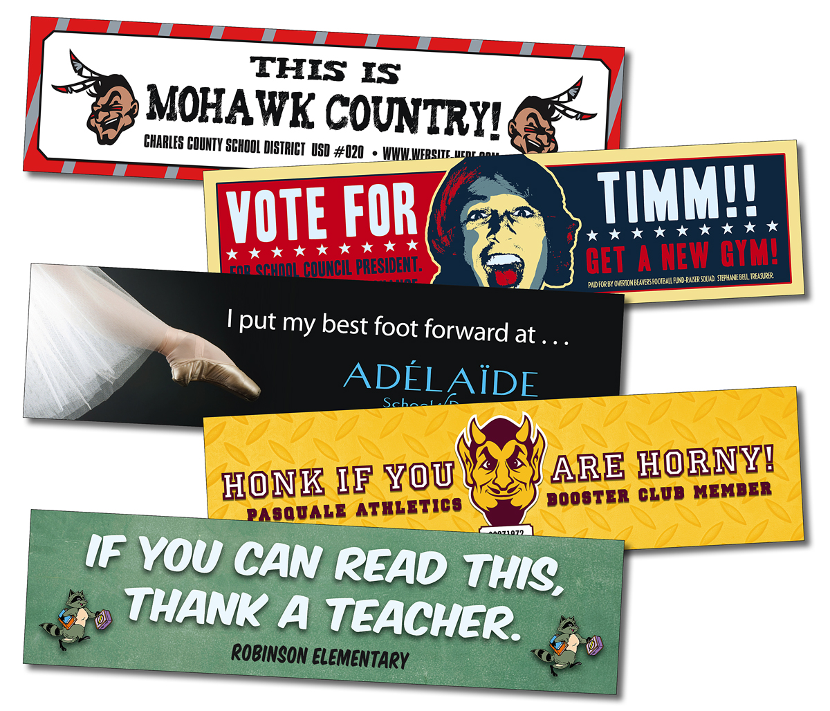 Bumper Sticker / Decal - UV-Coated Vinyl - 10.5x2.625 Rectangle Shape 2