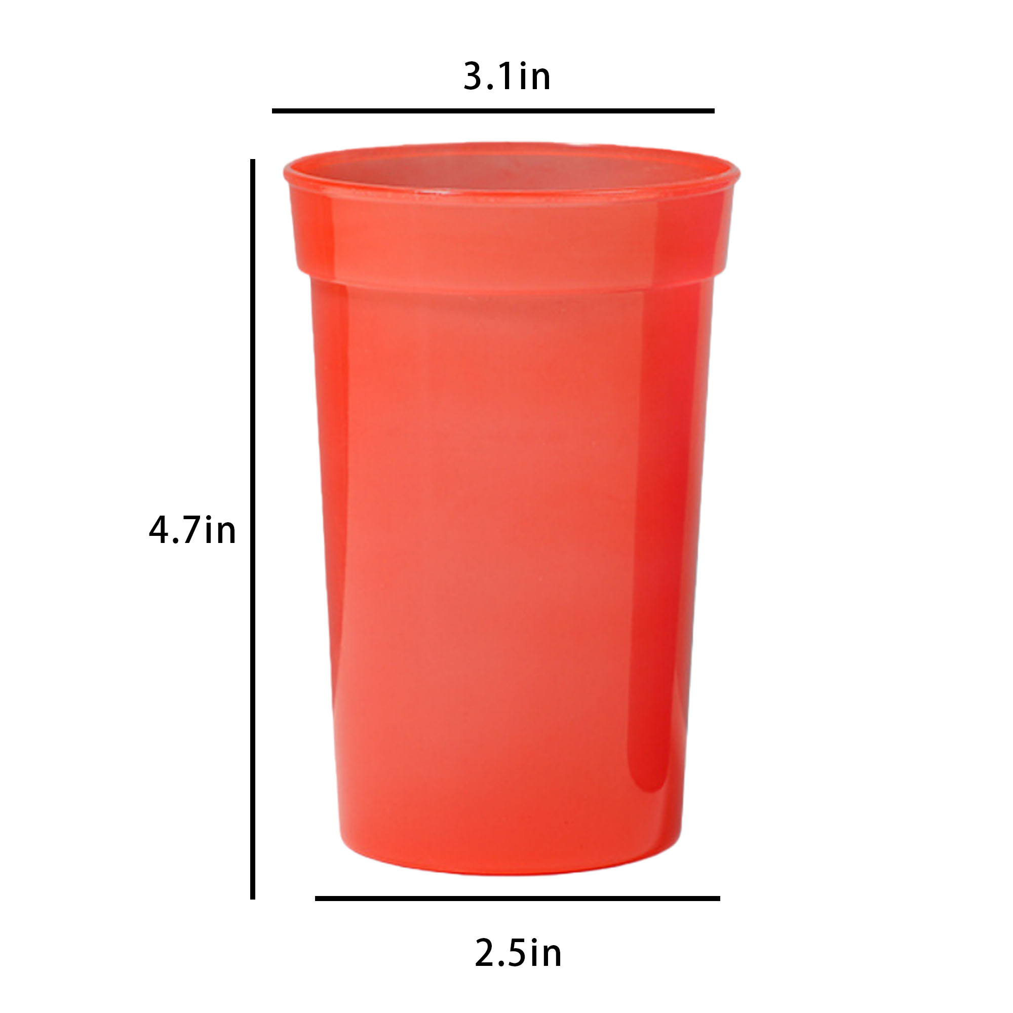 20oz Plastic Reusable Stadium Cup 3