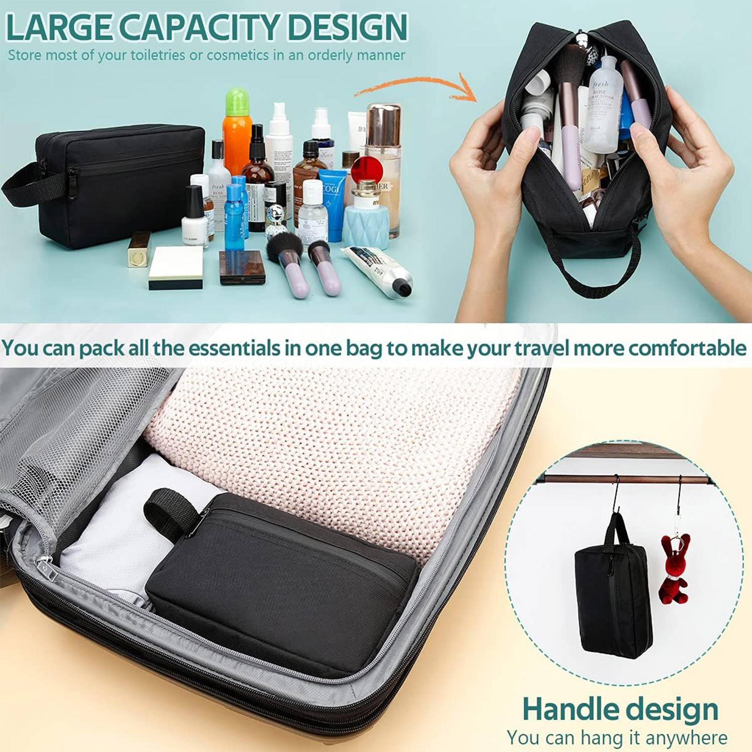 Travel Toiletry Bag for Women and Men 3