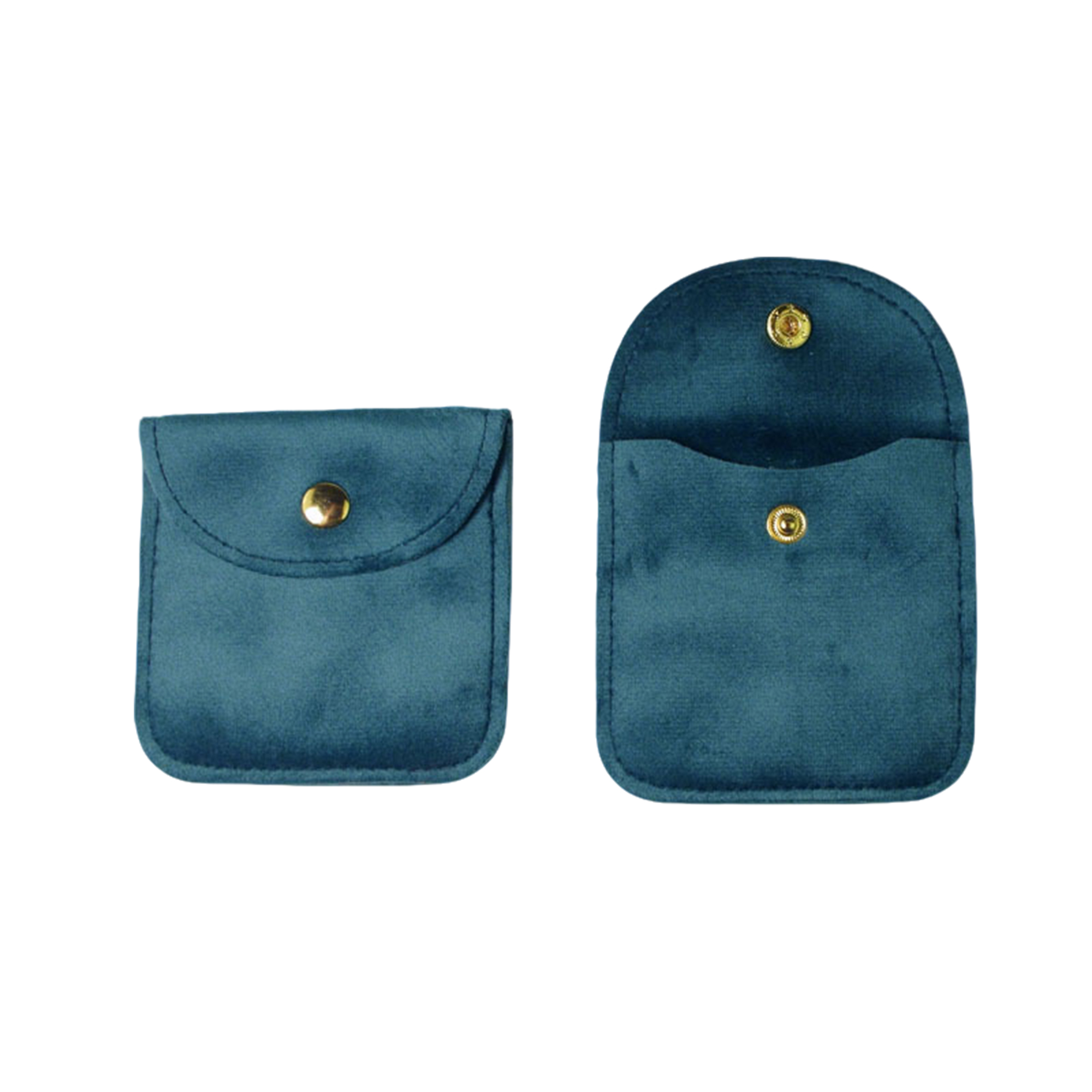 Velvet Snap Pouch For Jewelry Or Coins 3.2" x 3.2" 11