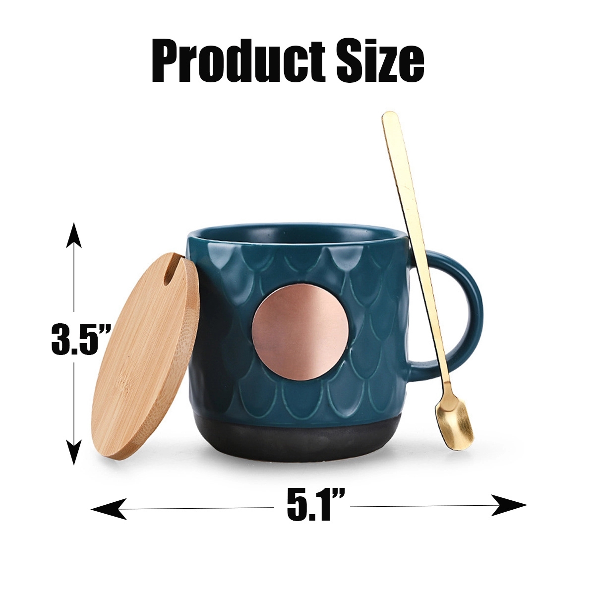 16 Oz Cafe Cup Mermaid Coffee Mug With Handle 5