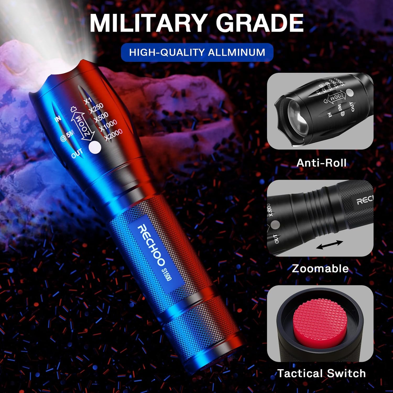 LED Camping Flashlight 1