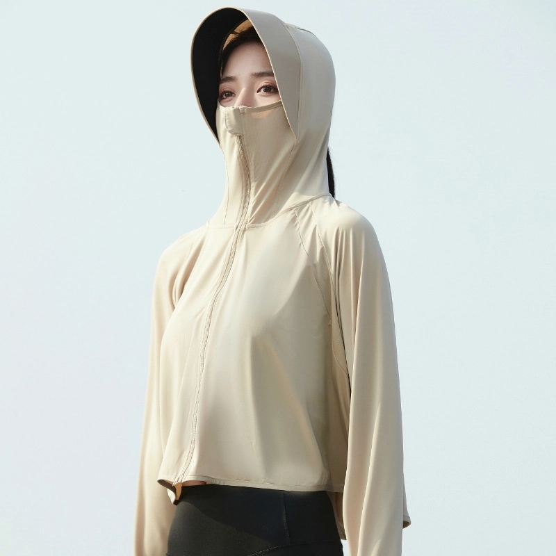 Sun Protection Jacket Hoodie Cooling Shirt with Face Mask 6