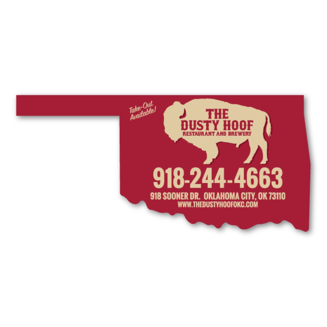 Oklahoma Magnet - 5.75" x 2.66" - 20 mil