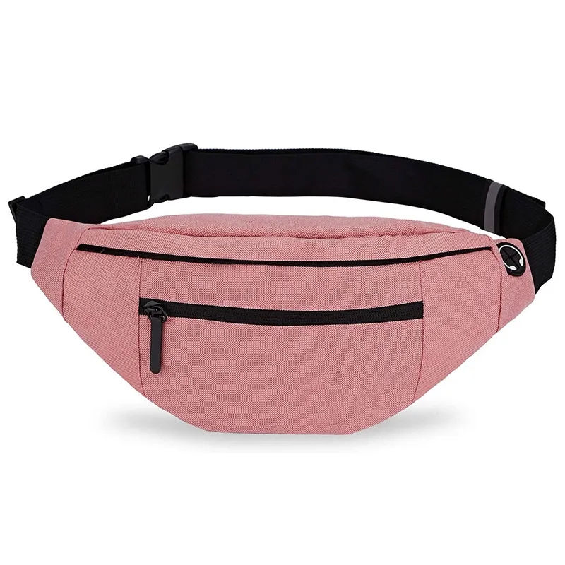 Custom 4-Zipper Pocket Travel Running Hands-Free Waist Pack 5