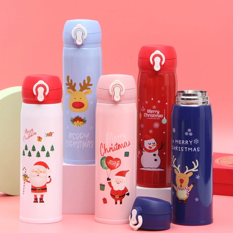 Christmas Stainless Steel Vacuum Insulated Water Bottle, custom water bottle with logo imprint 4