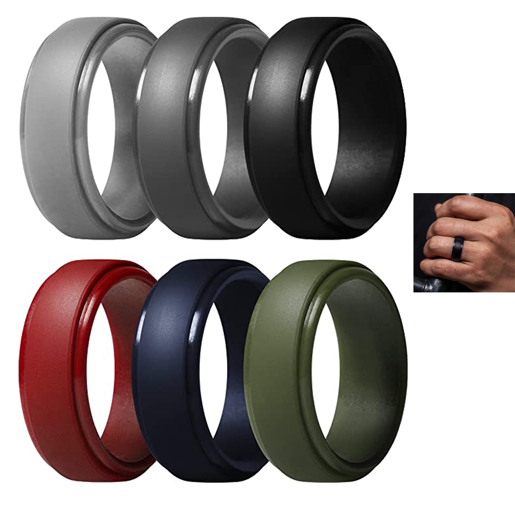 Men's Silicone Ring 2