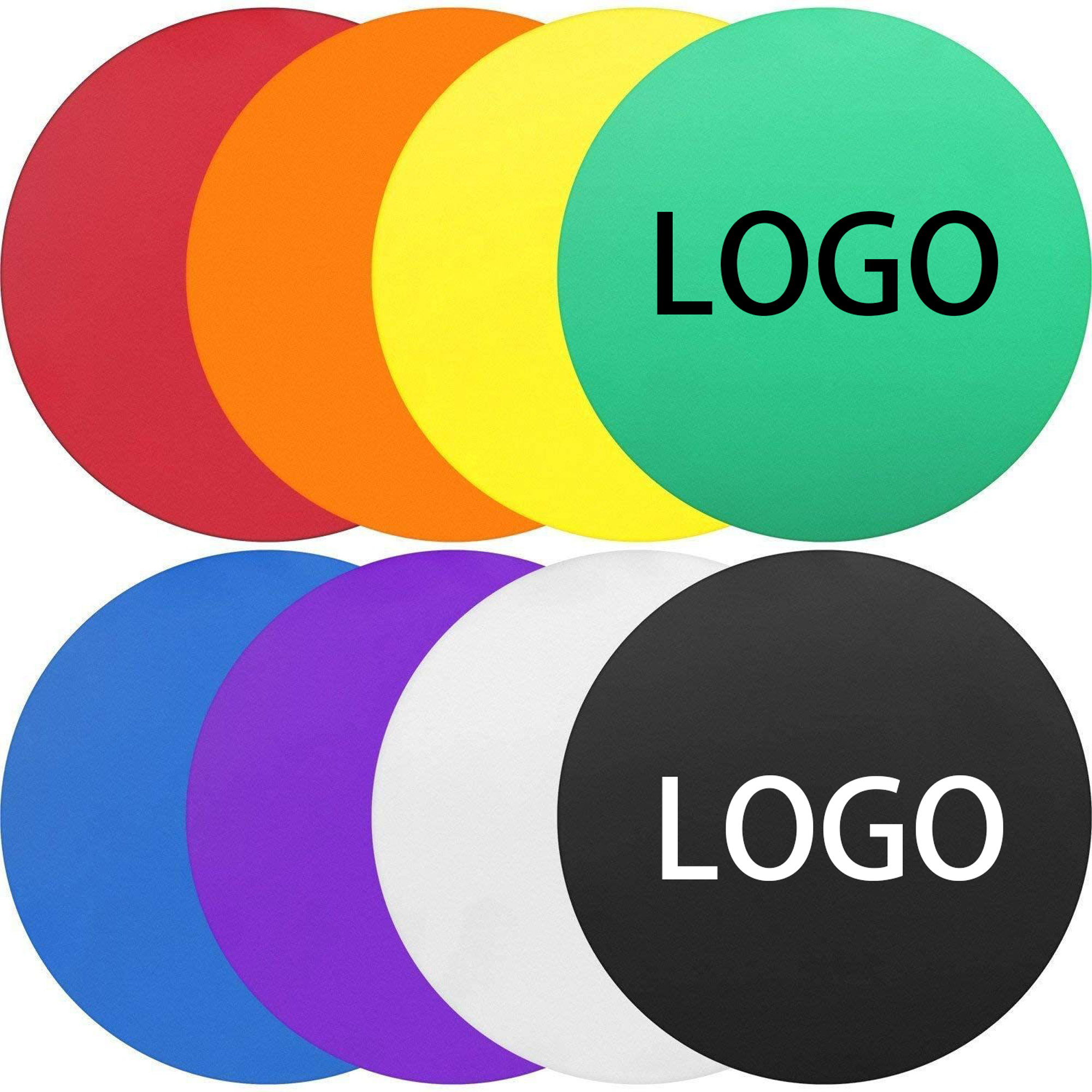 Glossy Flat Round Silicone Custom Coaster 2