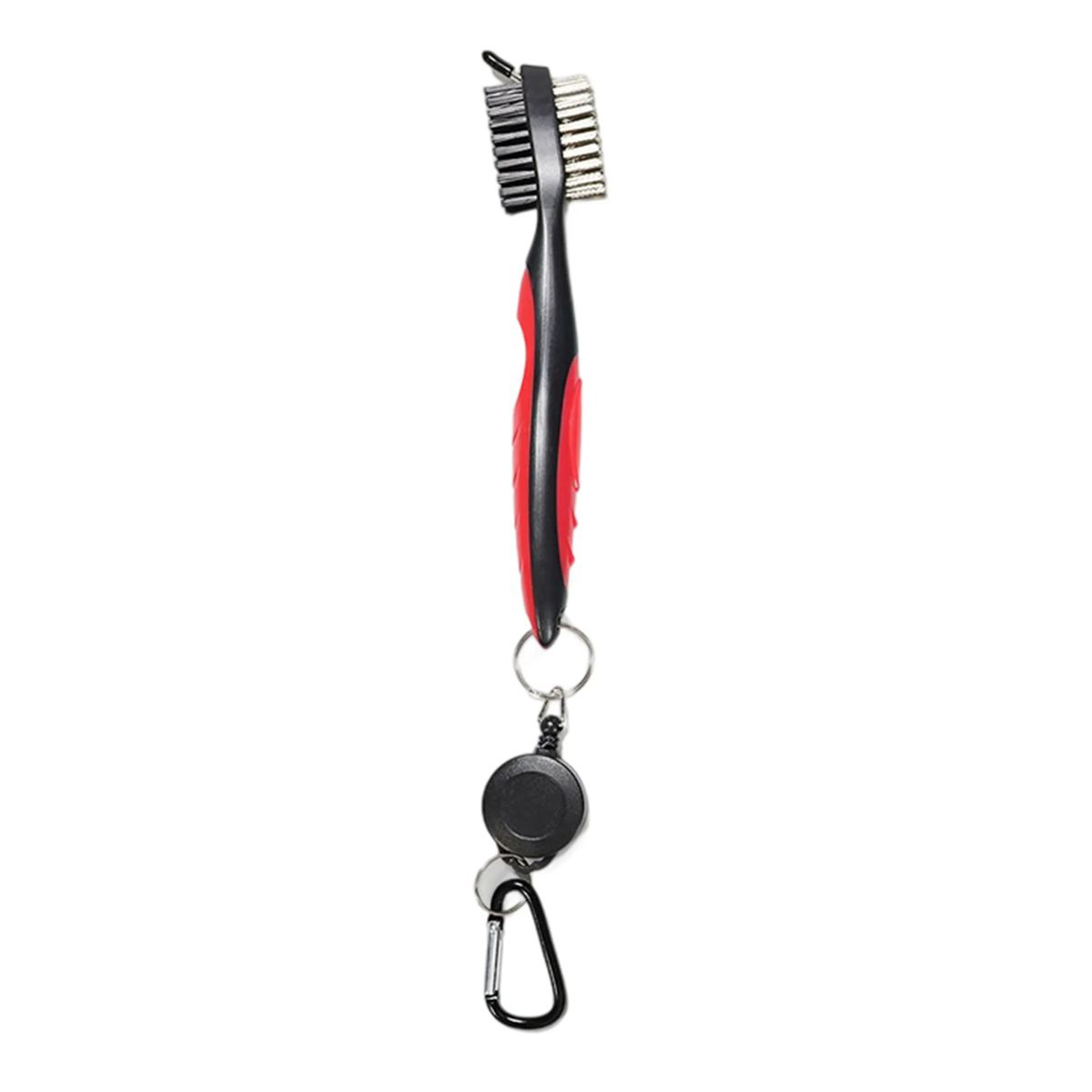 Plastic Golf Brush with Wire and Nylon Bristles 2
