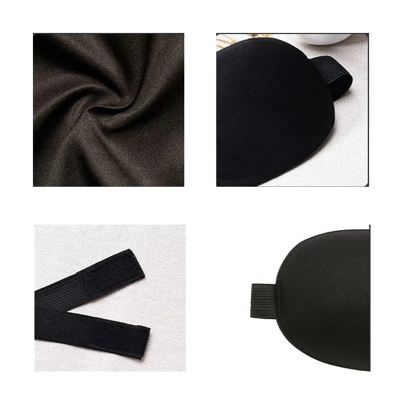 3D Contoured Blackout Adjustable Strap Eye Mask for Sleeping 2