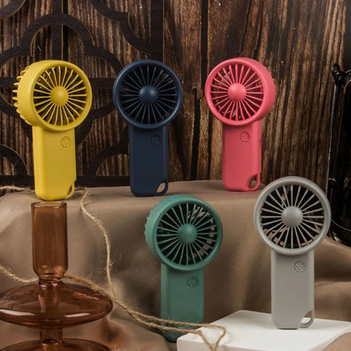 Mini Carabiner Fan Portable Pocket 3 Speed Charging USB Fan 3