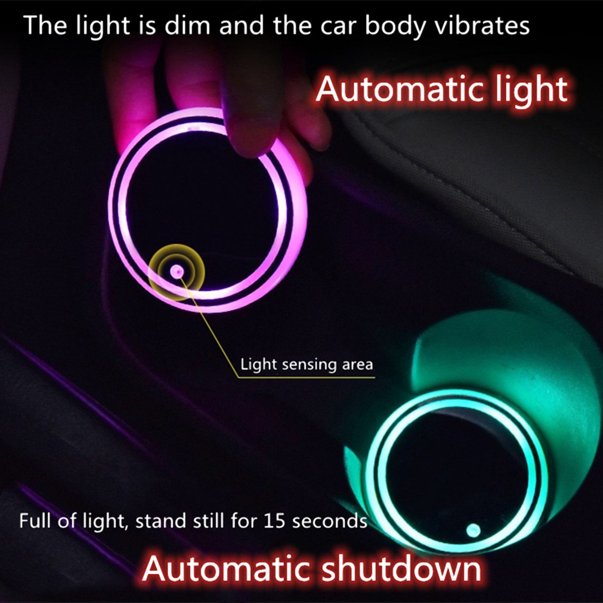 Car Cup Coaster w/LED 5