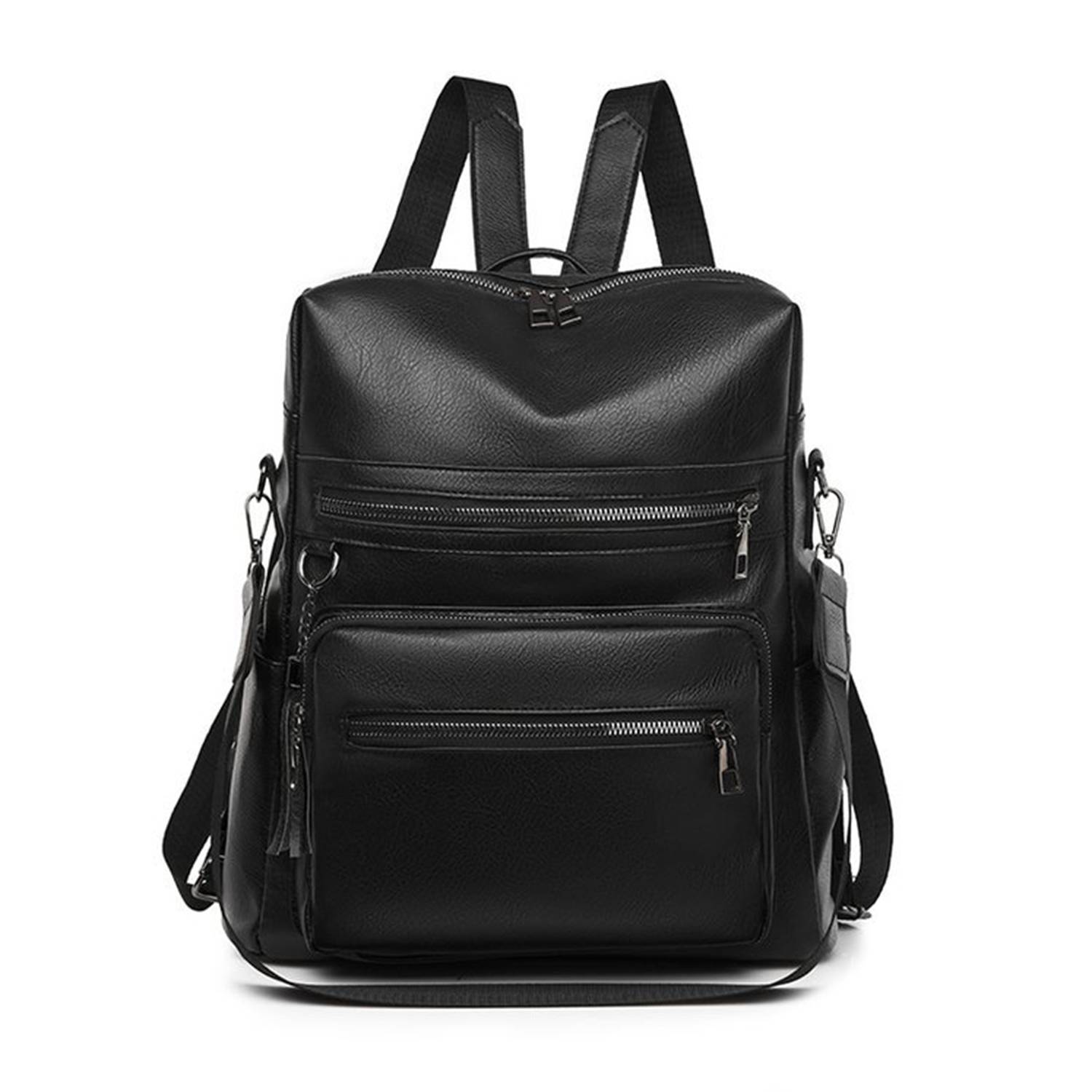 Womens Purse PU Leather Large Travel Backpack 3