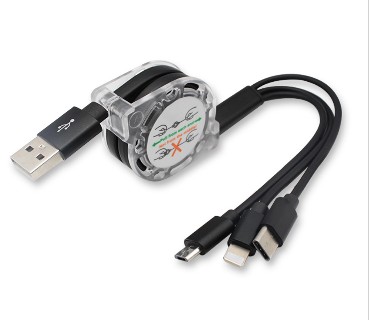 TriFlex Retractable 3-in-1 Cable 5