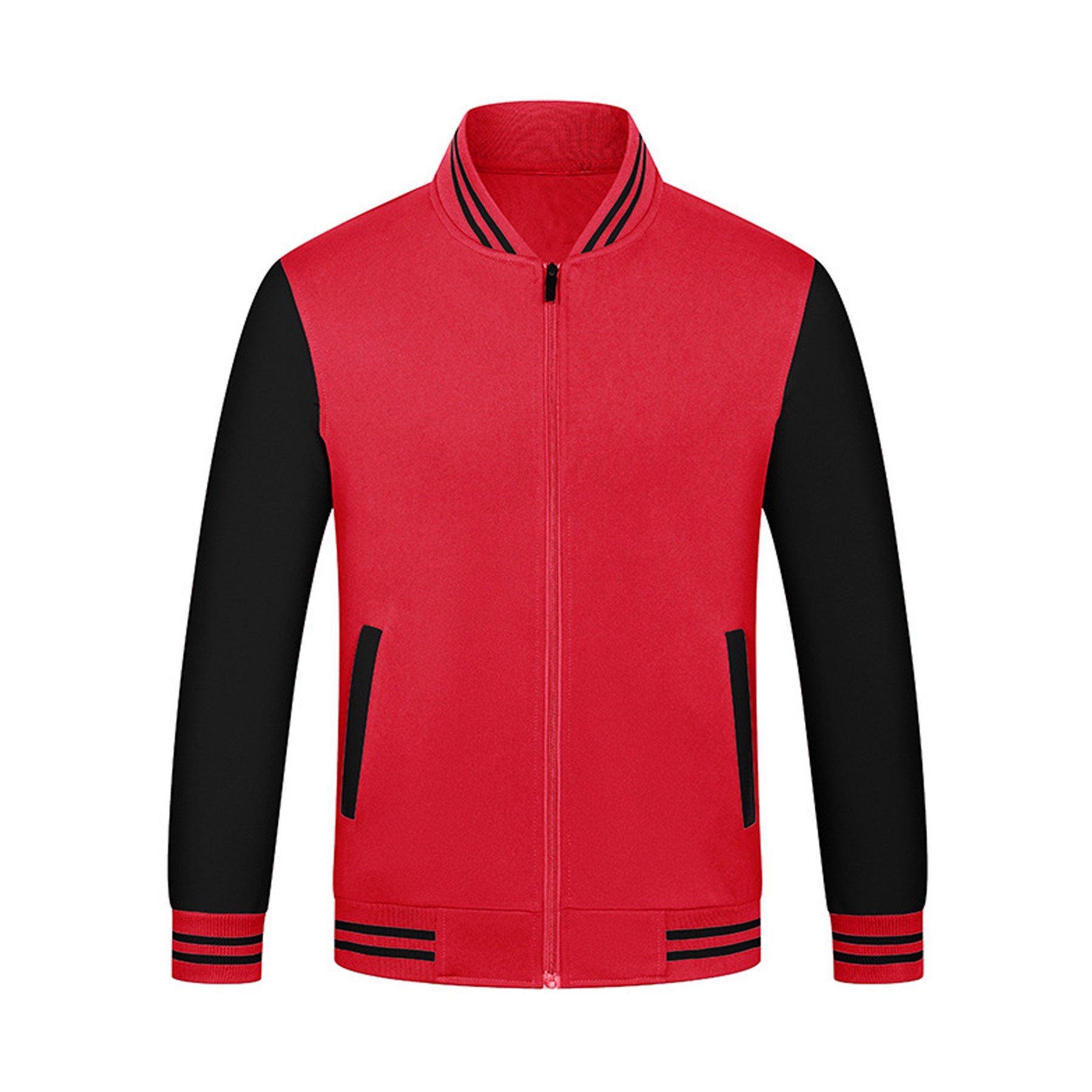 Unisex Zipper Baseball Jacket 3