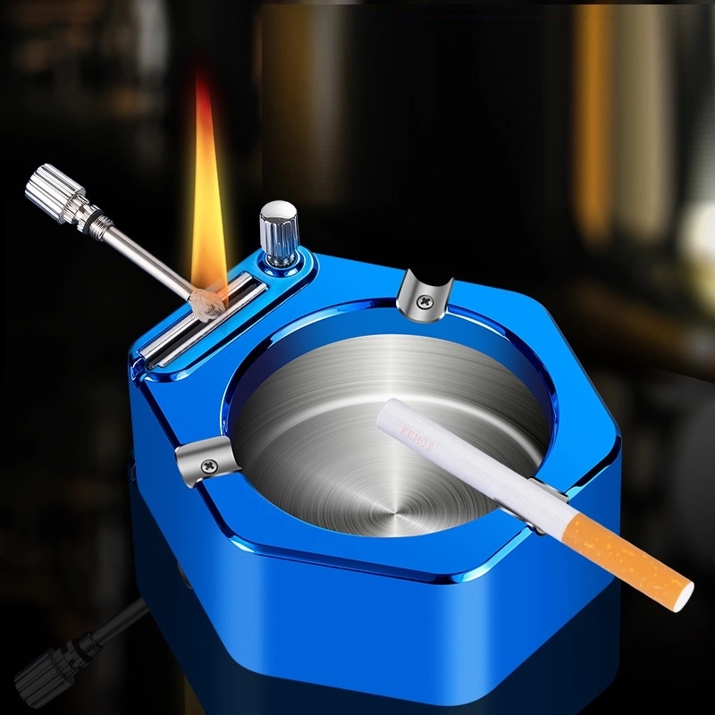 Refillable Kerosene Lighter ashtray 2