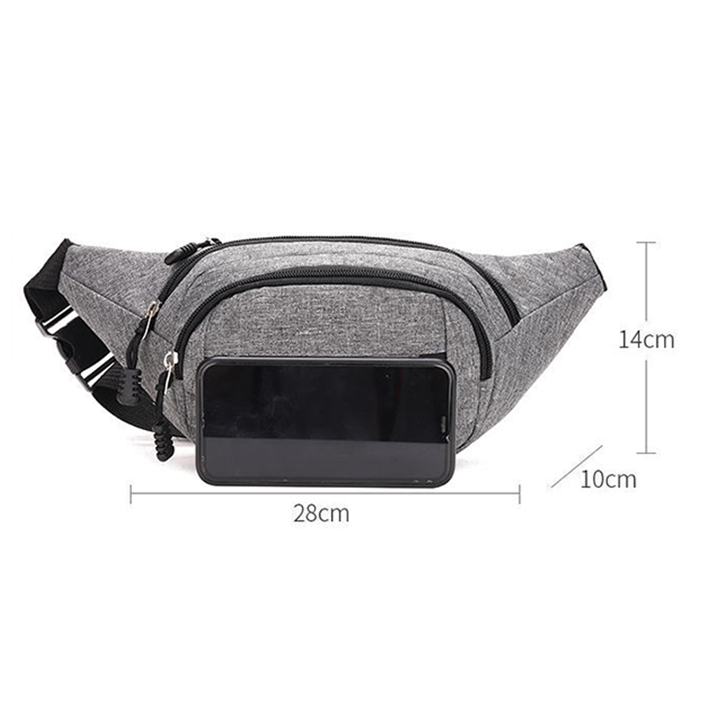 Multifunctional large oxford fabric fanny pack waist bag chest bag 4