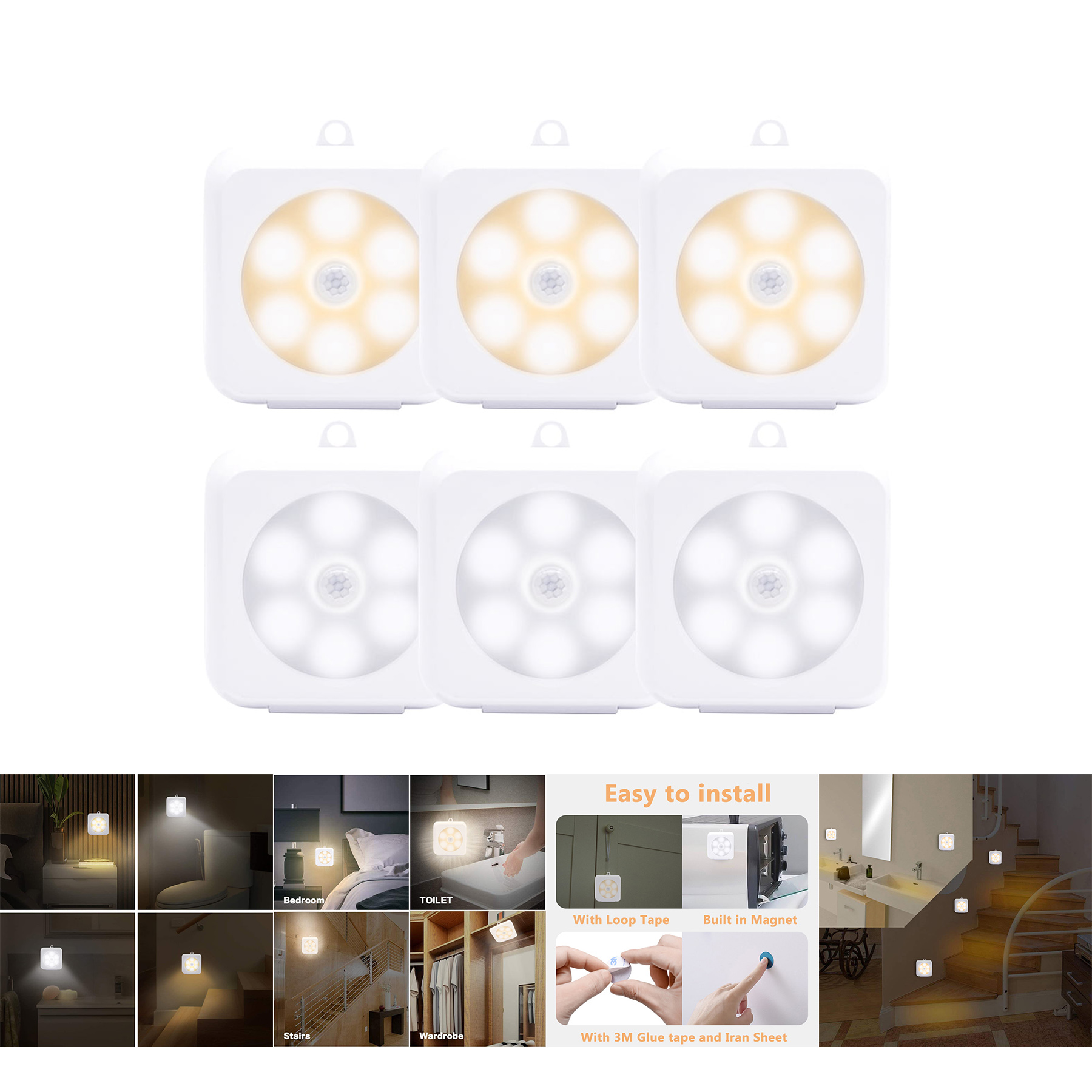 LED Motion Sensor Closet Cabinet Light 2